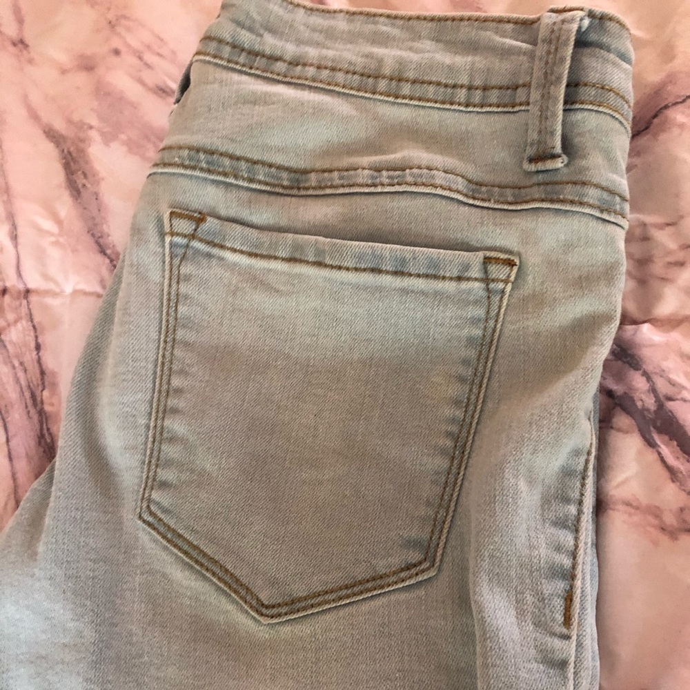 ⚡️Wet seal Y2K Blue asphalt skinny jeans size 3Long